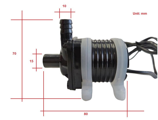 12V Submersible Water Circulation Pump Hydroponics Aquarium Pond (DC600/12V)