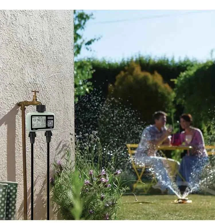 Water Timer Smart Timer 2-Outlet Automatic Watering Drip Irrigation Equipment - Farmtek Australia