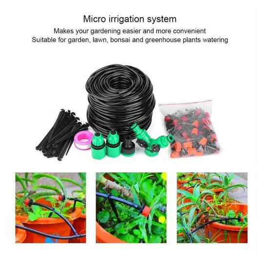 Micro Drip Irrigation Kit 40m Hose Kit Garden Greenhouse Watering System - Farmtek Australia