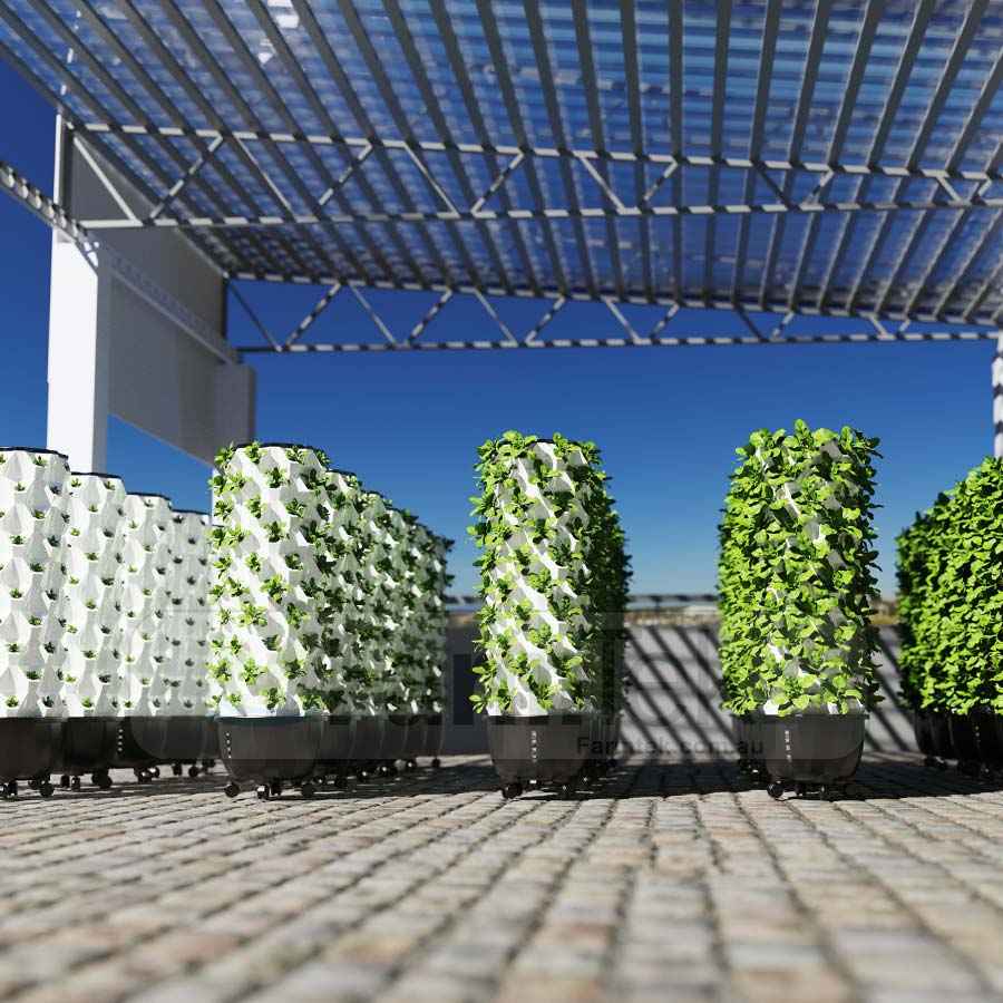 Farmtek Hydroponic Tower System Kit Vertical Farming Aeroponic Tower (HT864)