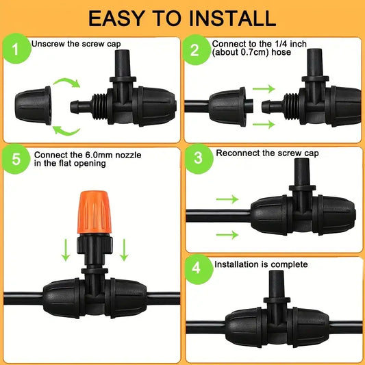 Tee Barbed Connectors