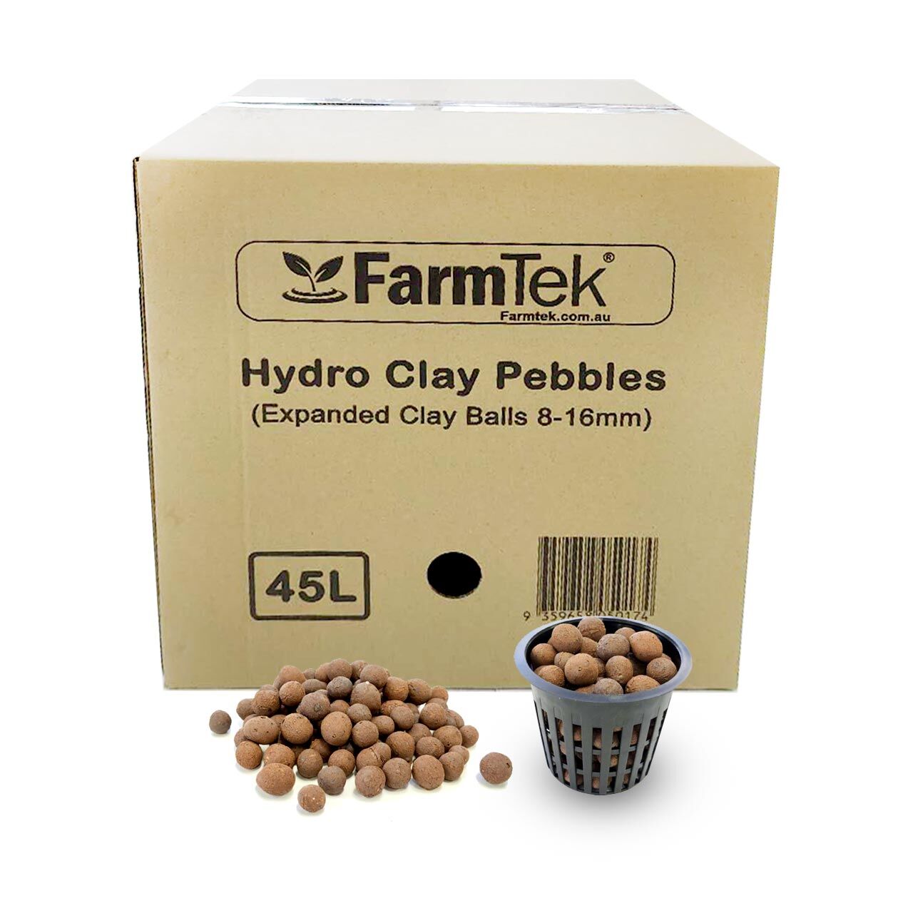 Farmtek Expanded Clay Pebbles For Plants Hydro Clay Balls 816mm Mix