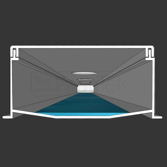 FarmTek® Hydroponic NFT Channels Nutrient Film Technique 100x50 2.9M + Lid (150mm Hole Distance) SELF PICKUP ONLY