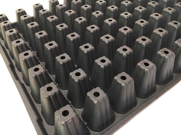 128 Cells Nursery Seedling Tray Propagation Tray (3 Trays)