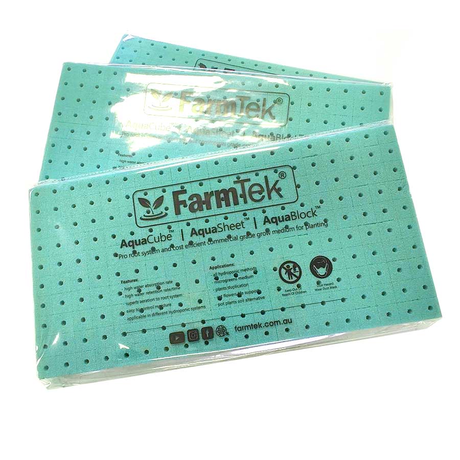 Farmtek AquaCube Seedling Plug 36x36x40mm Germination Starter Cubes (15,680 cubes/16 Boxes/Pallet @ $0.078/cube)