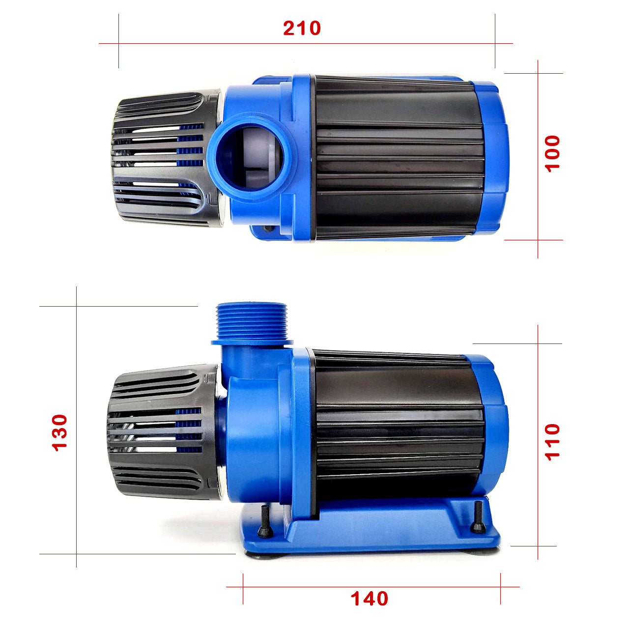 DC Water Pump Submersible/Inline 24V 70W 8000L 5.0M Head Adjustable Flow Rate (SWD-8000)