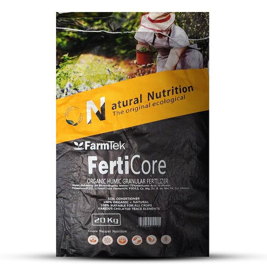 FertiCore™ Effective Mineral Humic Acid (60-70%) Potassium Granule 4-6mm + Fulvic Acid (5-10%) 20Kg