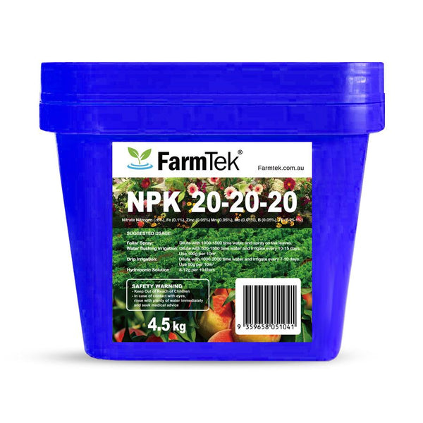 Farmtek NPK Fertilizer 202020 TE Commercial 100 Soluble