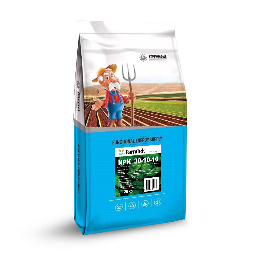 Farmtek NPK Fertilizer 30-10-10 TE 100% Soluble 25kg Nitrogen Focused ...