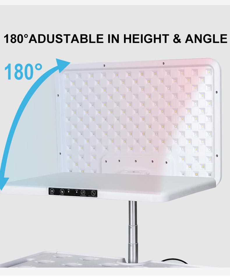 HydroTower Indoor 3-Level Hydroponic Grow Tower System Kit Built-in LED Grow Light (66 Plants) SS366