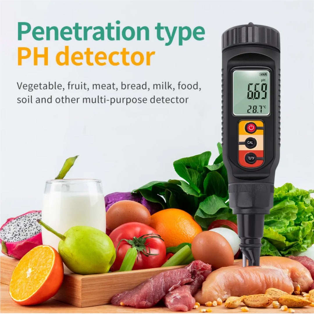 3 in 1 Water Soil Condition Tester Food PH/EC/Temperature Portable Tester (PH86)