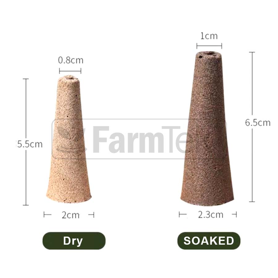 Moss Peat Sponge Plug The Best Hydroponics Grow Medium for SS120 HydroTower (Pack of 30)
