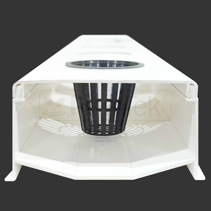 FarmTek® Hydroponic NFT Channels Nutrient Film Technique 100x50 2.9M + Lid (200mm Hole Distance) SELF PICKUP ONLY